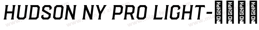 Hudson NY Pro Light字体转换